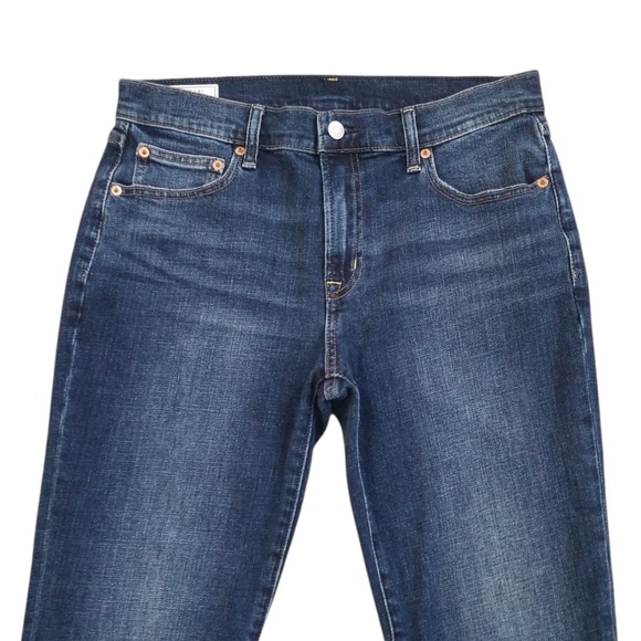 GAP Girlfriend Mid Rise Dark Glendale Jeans Size 28 (6) NWOT - Picture 3 of 9